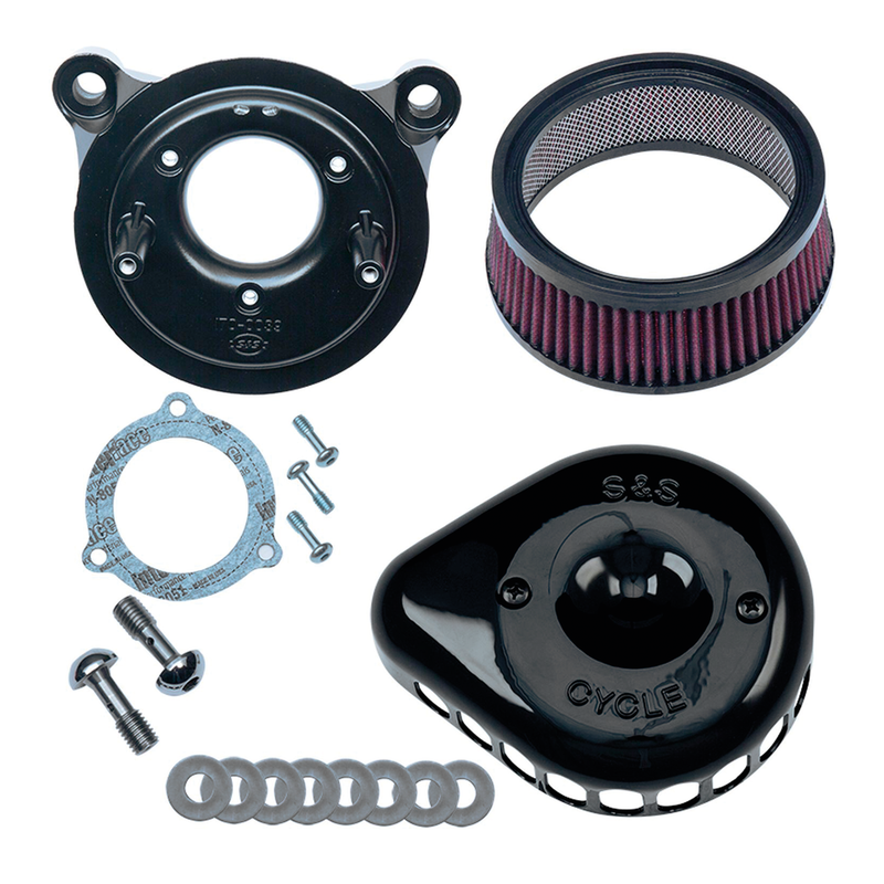 S&S Cycle Blk A/C Kit Stlt TbW Mini Teardr FL08-16