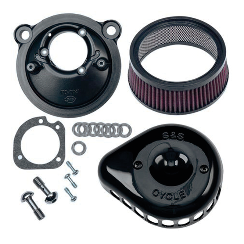 S&S Cycle Blk A/C Kit Stlth Mini Teardrop XL07-22