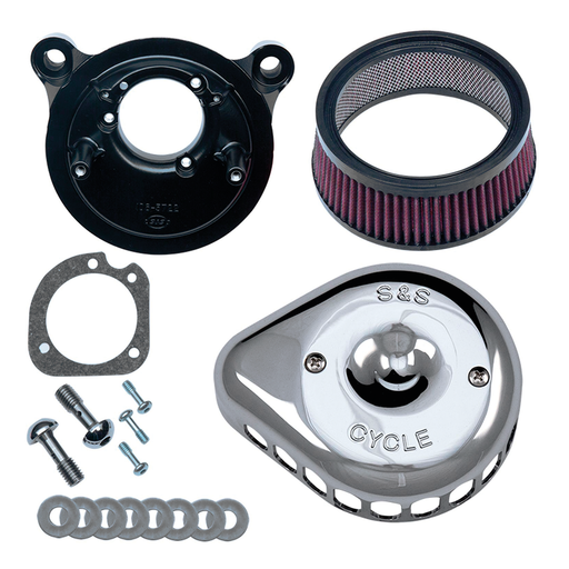 S&S Cycle Chr A/C Kit Stlth Mini Teardrop BT01-17