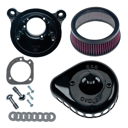 S&S Cycle Blk A/C Kit Stlth Mini Teardrop BT01-17