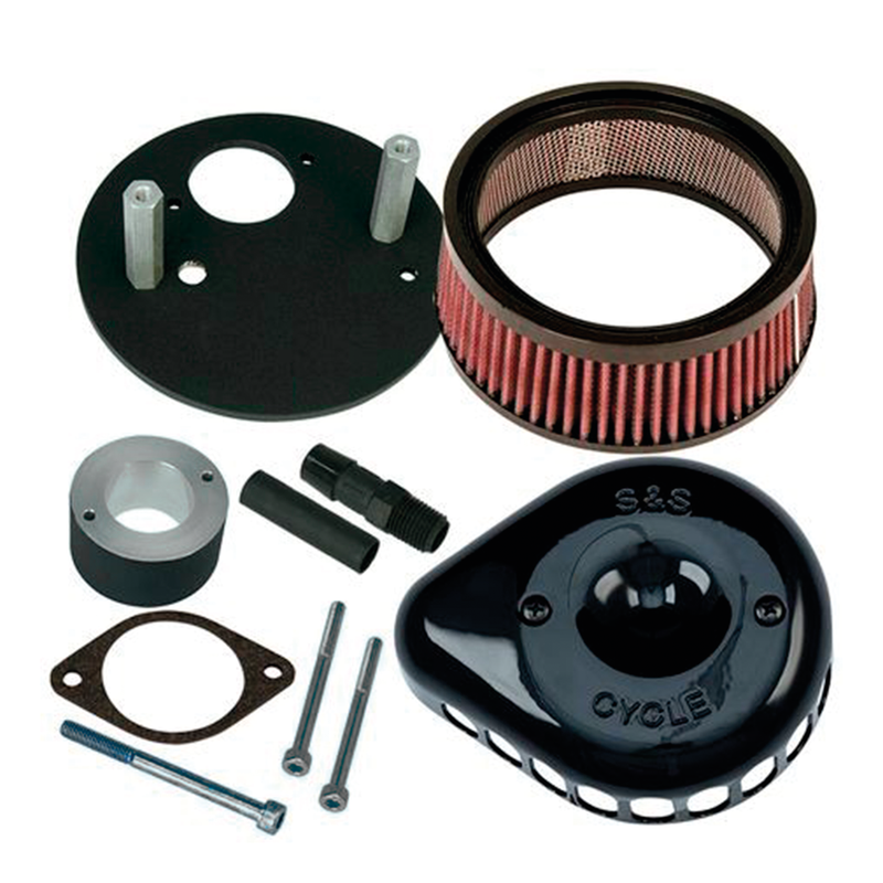 S&S Cycle Blk A/C Kit Stealth Mini Teardrop XG750/