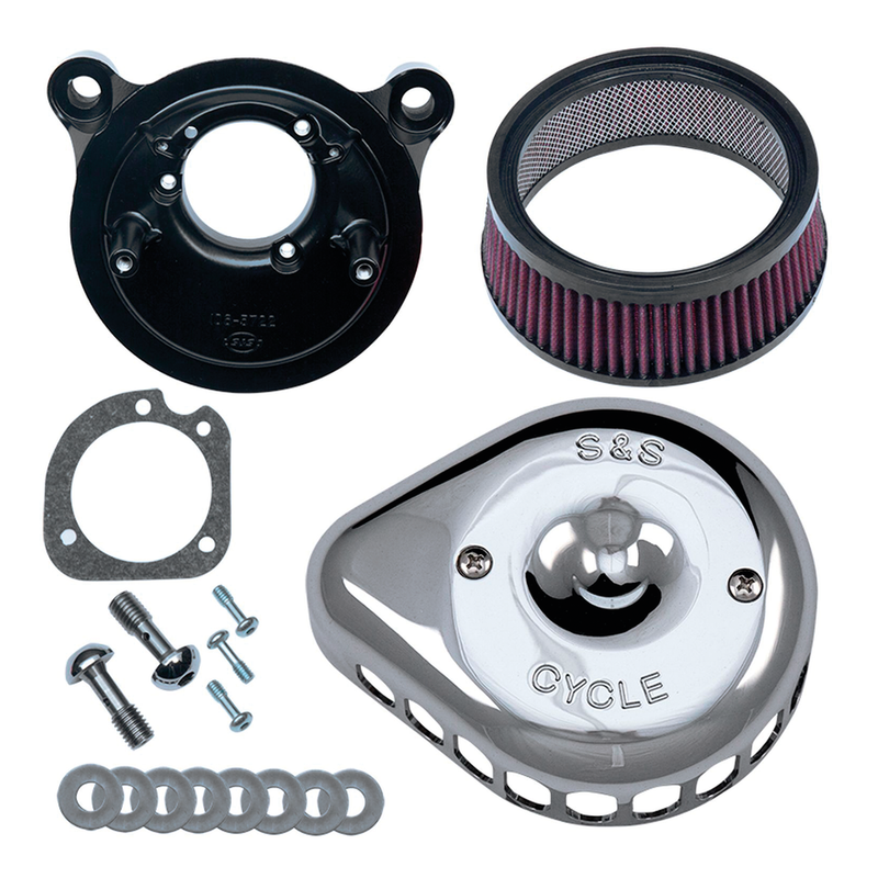 S&S Cycle Chr A/C Kit Stlth CV Mini Teardr XL91-06
