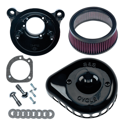 S&S Cycle Blk A/C Kit Stlth CV Mini Teardr XL91-06