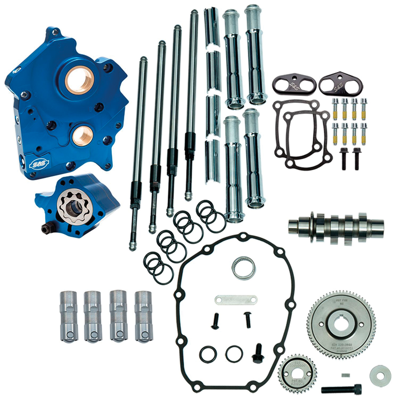 S&S Cycle 465G Cam Chest Kit w/Chr Tubes ME17-up W