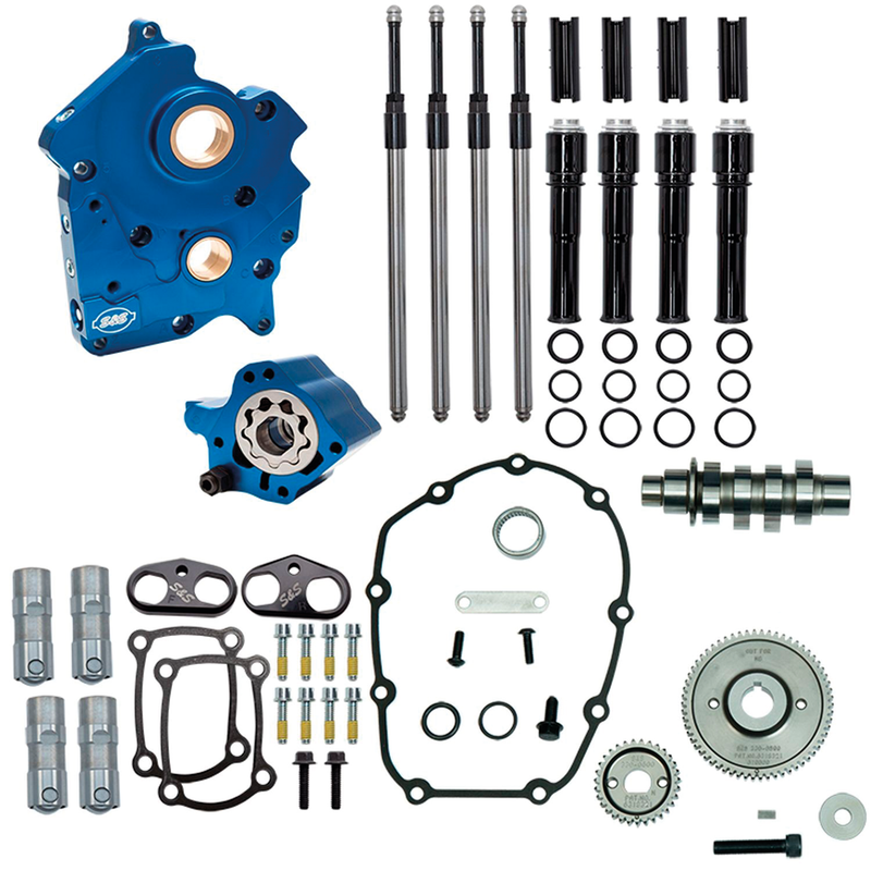 S&S Cycle 465G Cam Chest Kit w/Blk Tubes ME17-up O
