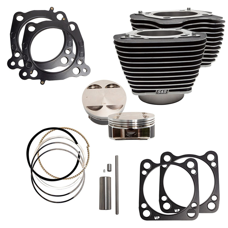 S&S Cycle ME17-up 124" big bore kit black w/highli