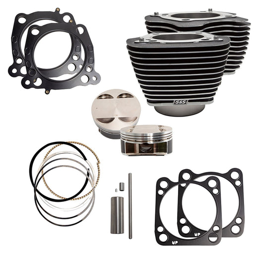 S&S Cycle ME17-up 128" big bore kit black w/highli