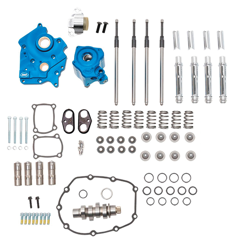 S&S Cycle 550C Cam Chest Kit w/Chr Tubes ME17-up O