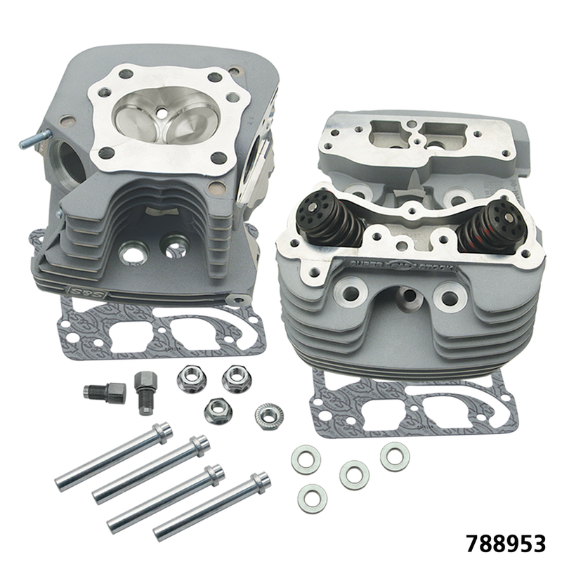S&S Cycle SS 79cc cyl head kit TC06-17 slvr .650"S