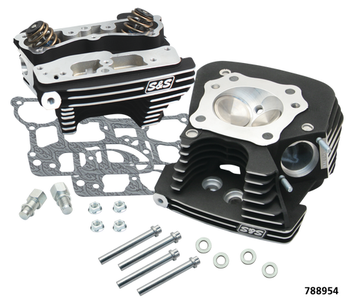 S&S Cycle SS 79cc cyl head kit TC06-17 blk .650"S