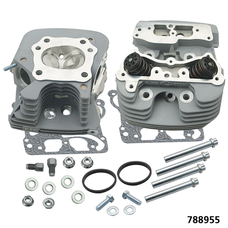 S&S Cycle SS 89cc cyl head kit TC06-17 slvr .650"