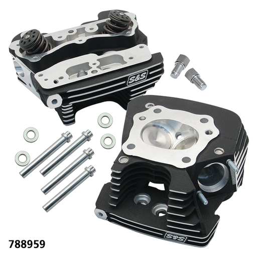 S&S Cycle Cylinder head kit 99-05 TC .650" Wr blck