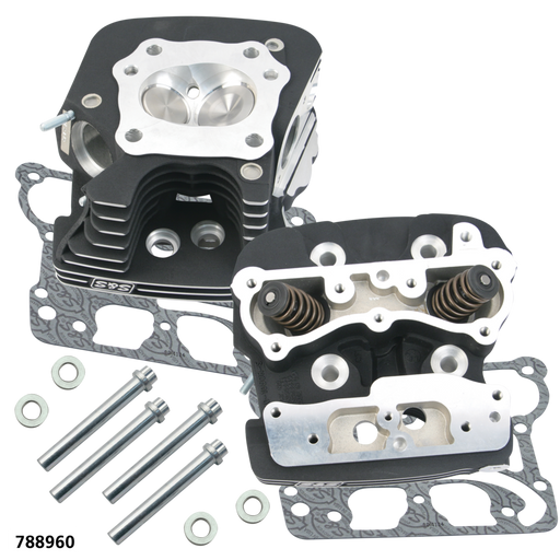 S&S Cycle Head Kit 3-7/8" Bore .585" SW Steel Blk