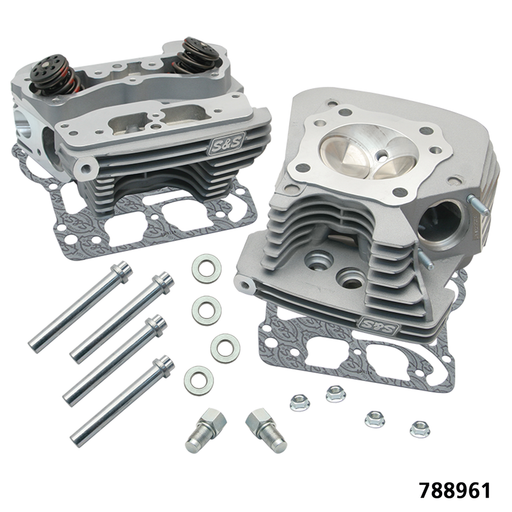S&S Cycle Head,Kit,Stock & 3-7/8" Bore,.650" Silvr