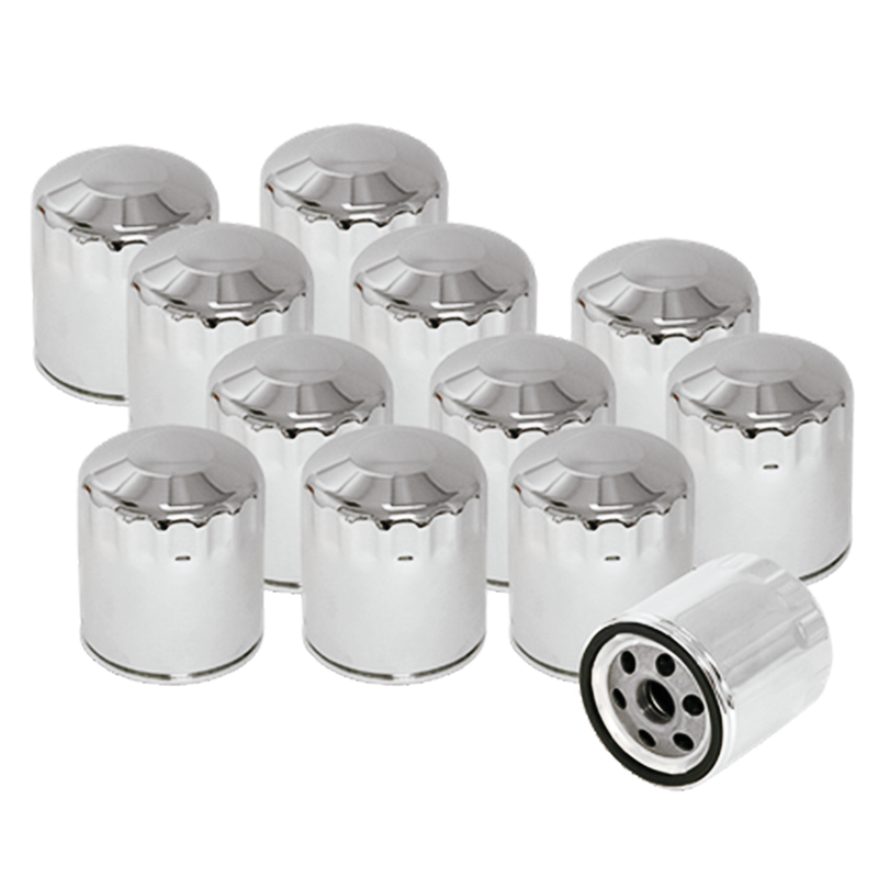 S&S Cycle 12pck S&S oil filter chrome BT84-99 — Pack of 12