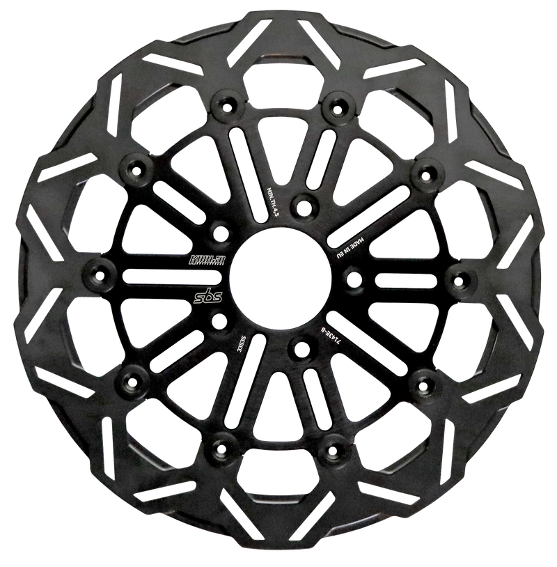 SBS Kodlin 10-Spoke 11.8" Disc Black Front