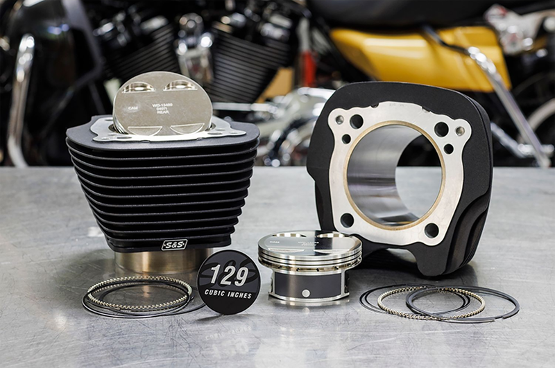 S&S Cycle 129CI Big Bore kit 4.375" str all black