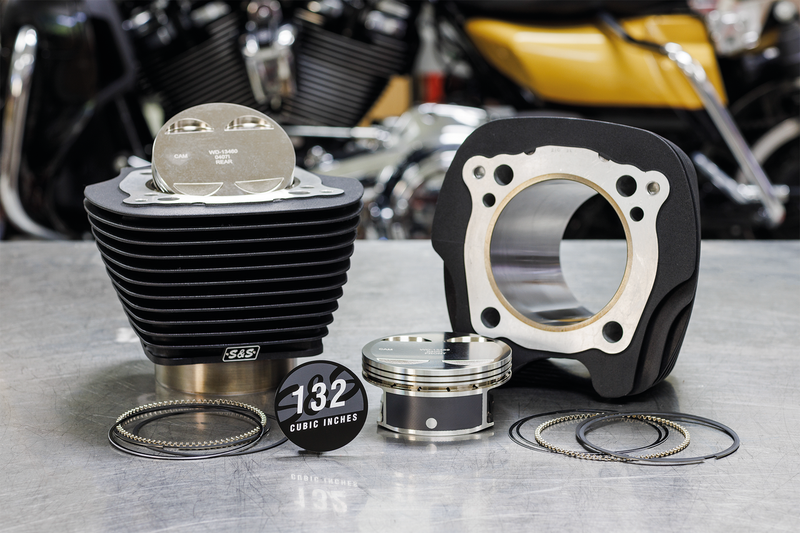 S&S Cycle 132CI Big Bore kit 4.5" stroke all black