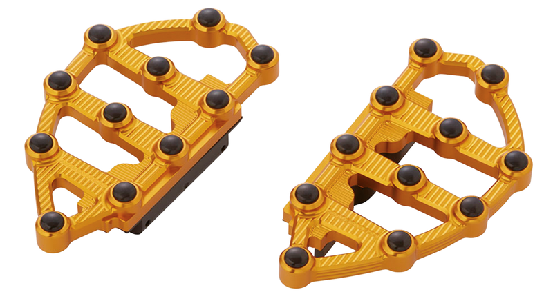 Arlen Ness Ness MX Passenger Floorboards - Gold