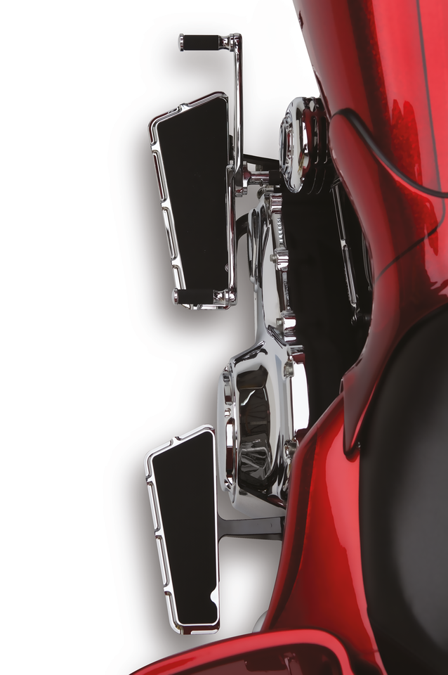 Arlen Ness Louvered Driver Floorboards, Chrome