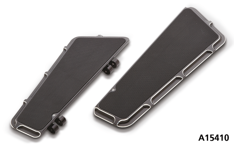 Arlen Ness Louvered Driver Floorboards, Black