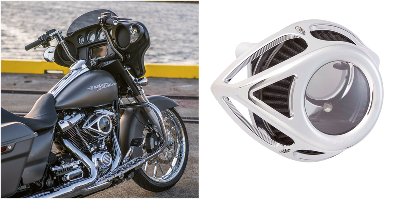 Arlen Ness Clear Tear Air Cleaner, Chrome ME17-UP