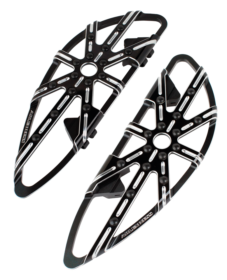 Arlen Ness 10-Gauge DR Floorboards Black Chief14-Up