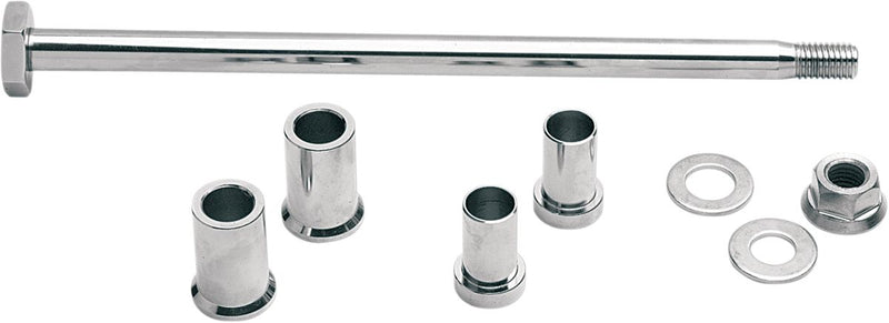 Drag Specialties Swingarm Pivot Shaft Kit - Chrome for Harley-Davidson Softail 2000-2007