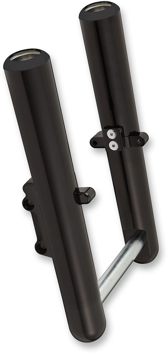 Arlen Ness Hot Legs Fork Leg - Smooth, Billet Aluminum, Pair - Anodized / Black for Harley-Davidson Touring 2000-2007
