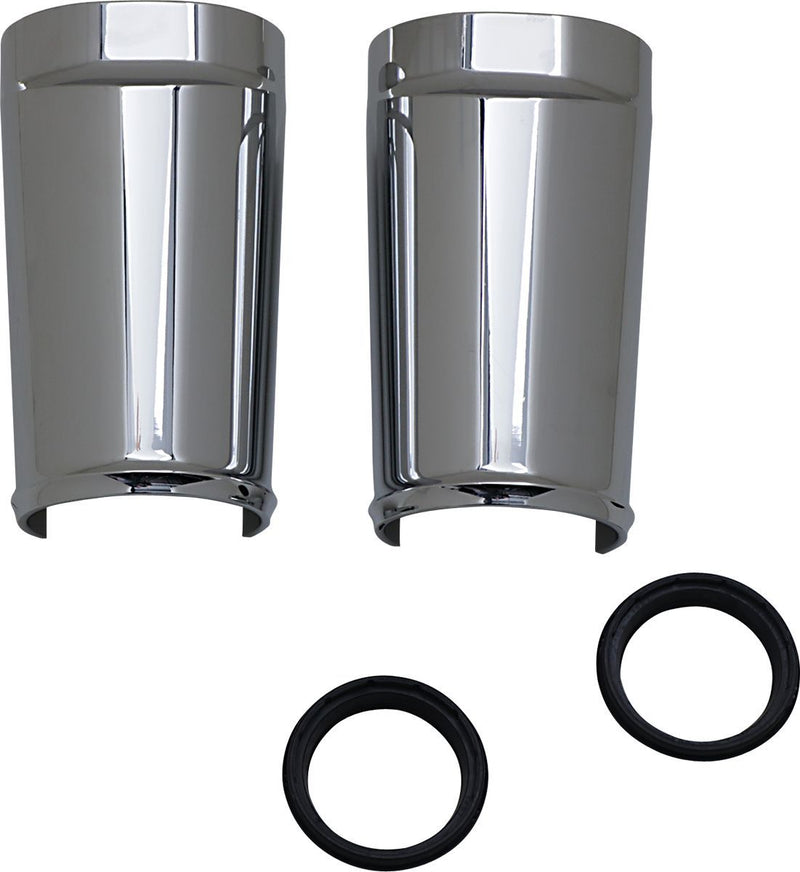 Arlen Ness Fork Boot - Billet Aluminum, Smooth, Pair - Chrome for Harley-Davidson Touring & Trike 2014-2024