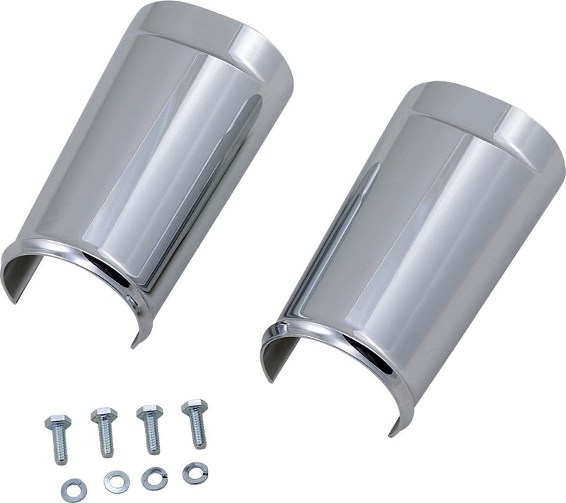 Arlen Ness Fork Boot - Pair, Billet Aluminum, Smooth - Chrome for Harley-Davidson Touring & Trike 1986-2013