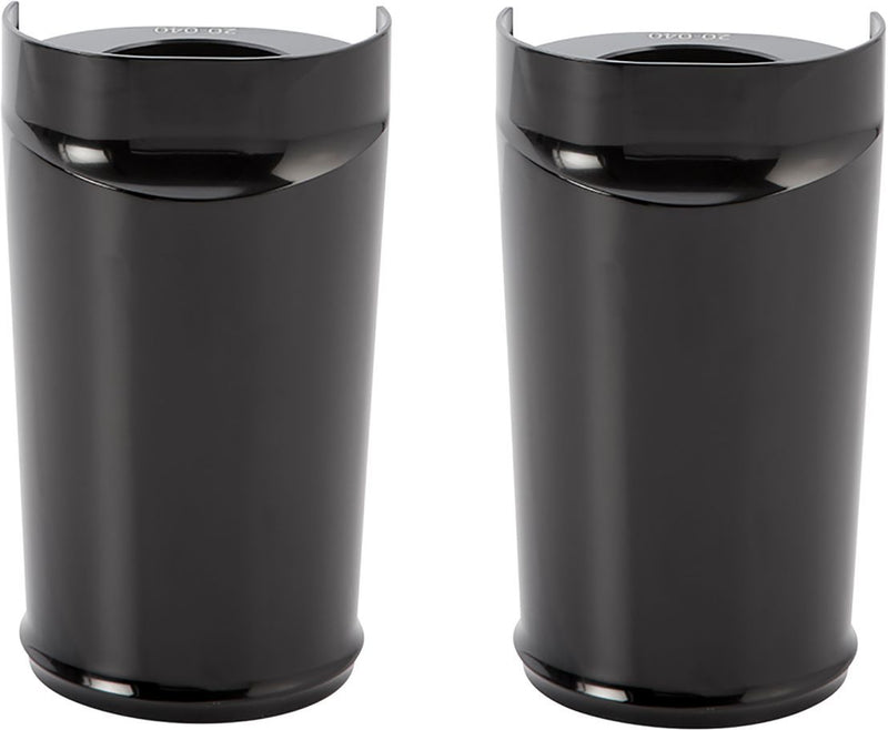 Arlen Ness Fork Boot Covers - Smooth, Billet Aluminum, Pair - Anodized / Black for Harley-Davidson Touring & Trike 2014-2024