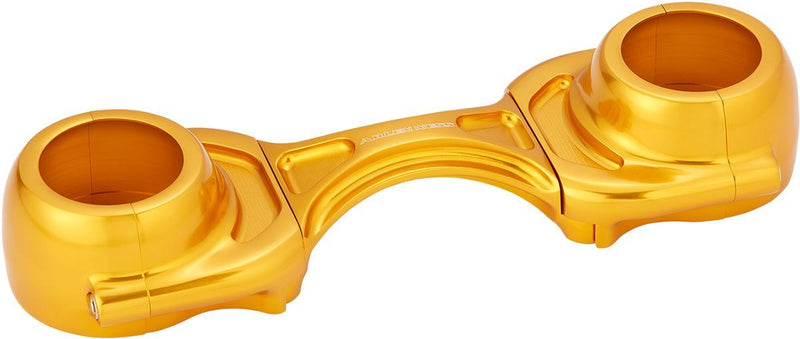 Arlen Ness Method Fork Brace - Each, Aluminum - Gold for Harley-Davidson Sportster, Dyna & FXR 1987-2022