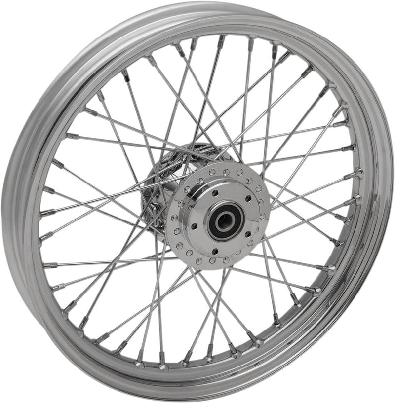 Drag Specialties Wheel 40 Spoke 19" X 2.5" Front Chrome - Part #02030627 - Hogparts UK