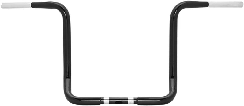 Burly Brand 1-1/4" Bagger Ape Hanger Handlebar - Steel, 97 cm (38"), Standard - Black / Gloss for Harley-Davidson Touring 1989-2024