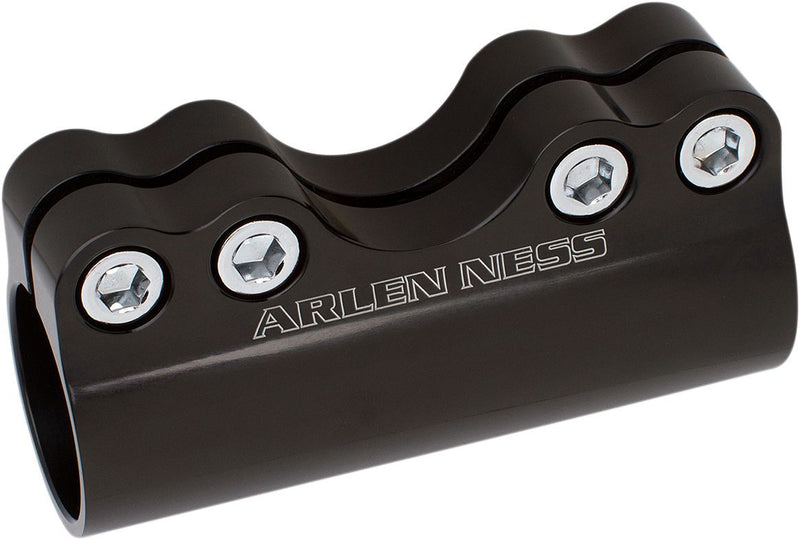 Arlen Ness Modular Adjustable Handlebar Clamp - Aluminum, Pair - Anodized / Black