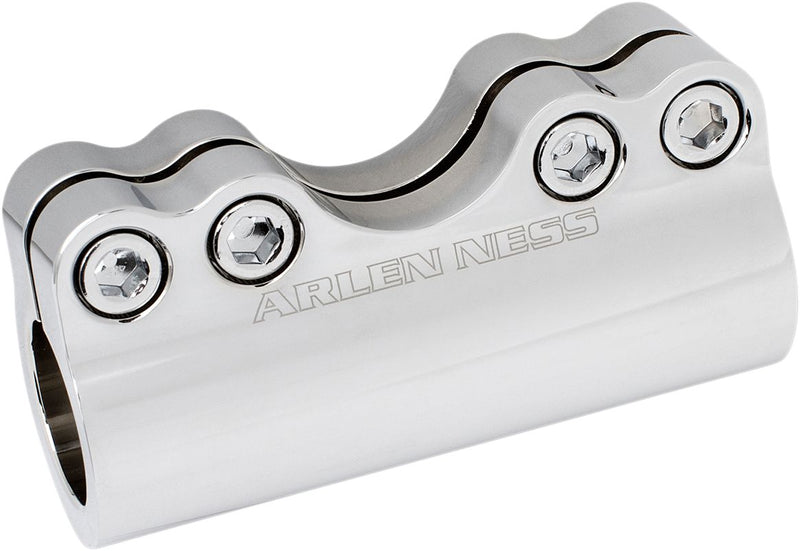 Arlen Ness Modular Adjustable Handlebar Clamp - Aluminum, Pair - Chrome