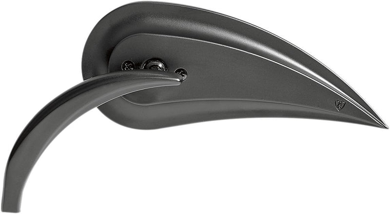 Arlen Ness Rad III Mirror - Each, Side View - Black / Powder-Coated