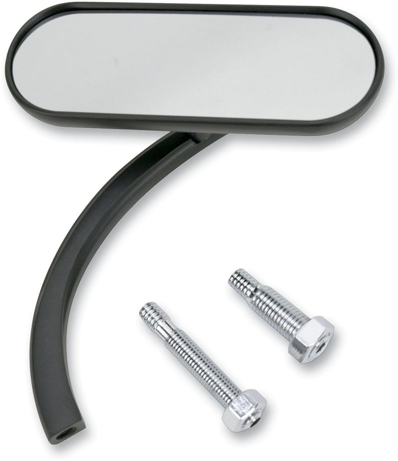 Arlen Ness Micro-mirror - Each, Side View - Black / Powder-Coated