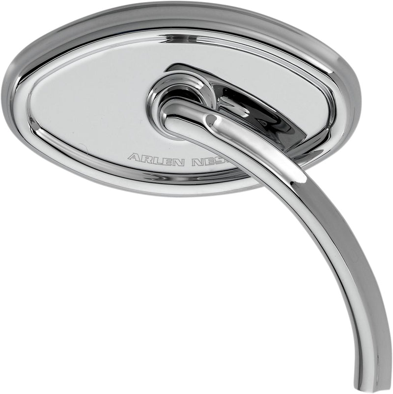 Arlen Ness Mirror CAT EYE Curvaceous Short STEM Right Chrome