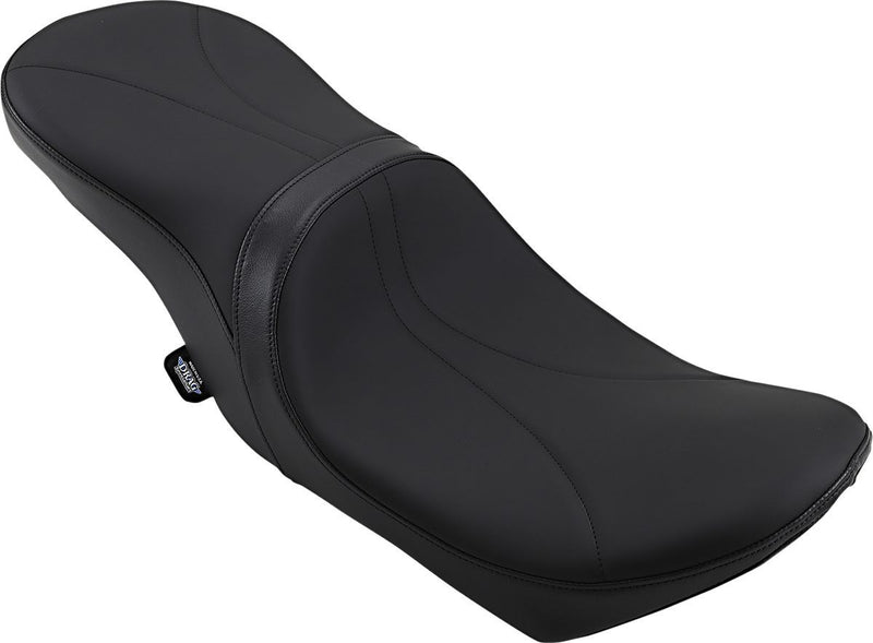 DRAG Specialties Seats Low Profile Touring Seat - 2-Up Seat, Each, Leather /  Vinyl - Black for Harley-Davidson Touring & Trike 2008-2024