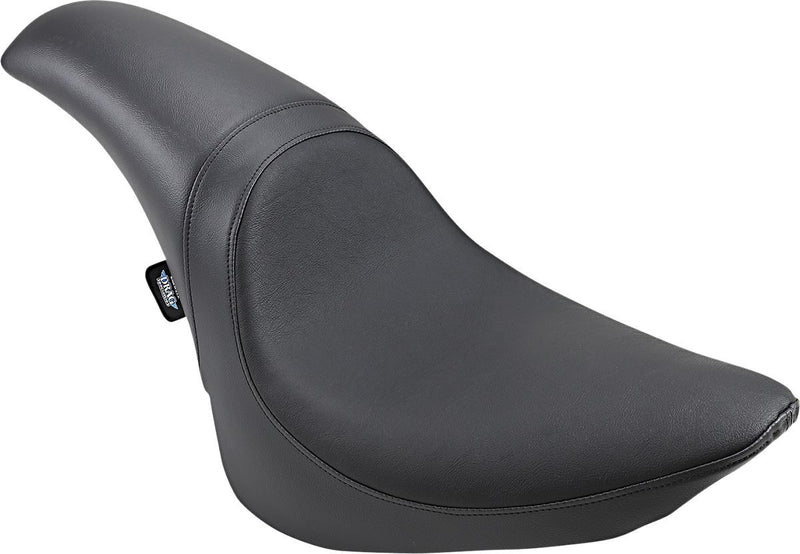 DRAG Specialties Seats Predator Seat - Leather /  Vinyl, Each - Black for Harley-Davidson Softail 1985-1999