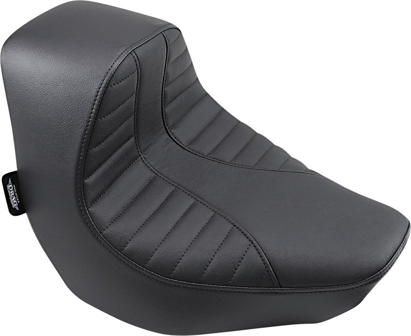 DRAG Specialties Seats SEAT SOLO SCRP BLK Vinyl for Harley-Davidson Softail 2018-2024