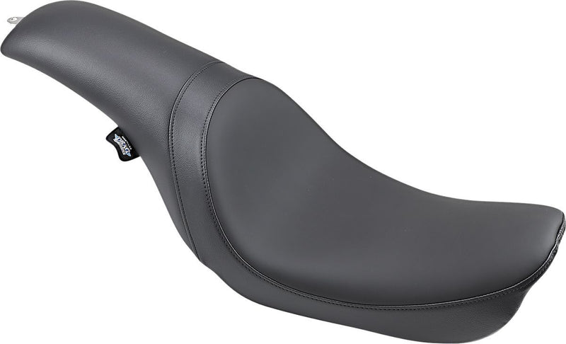 DRAG Specialties Seats Predator Seat - Leather /  Vinyl, Each - Black for Harley-Davidson Softail & Dyna 2000-2017