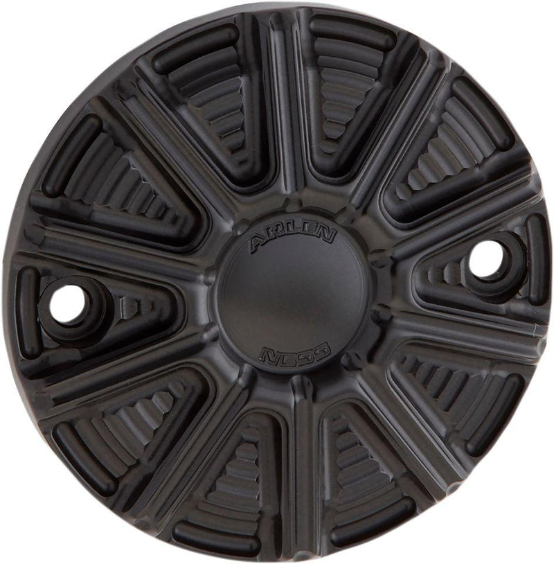 Arlen Ness 10-gauge Points Cover - Each, 6061 T-6 Aluminum - Anodized / Black for Harley-Davidson Touring, Softail, Dyna & Trike 2017-2024