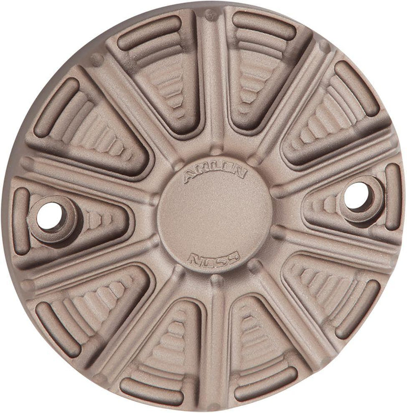 Arlen Ness 10-gauge Points Cover - Each, 6061 T-6 Aluminum - Anodized / Machined / Titanium for Harley-Davidson Touring, Softail, Dyna & Trike 2017-2024