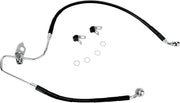 Drag Specialties Rear Brake Line Black Vinyl Coated Stainless Steel - Part #17412962 - Hogparts UK