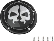 Drag Specialties Cover Derby Split Skull 5-Hole Black - Part #11070547 - Hogparts UK
