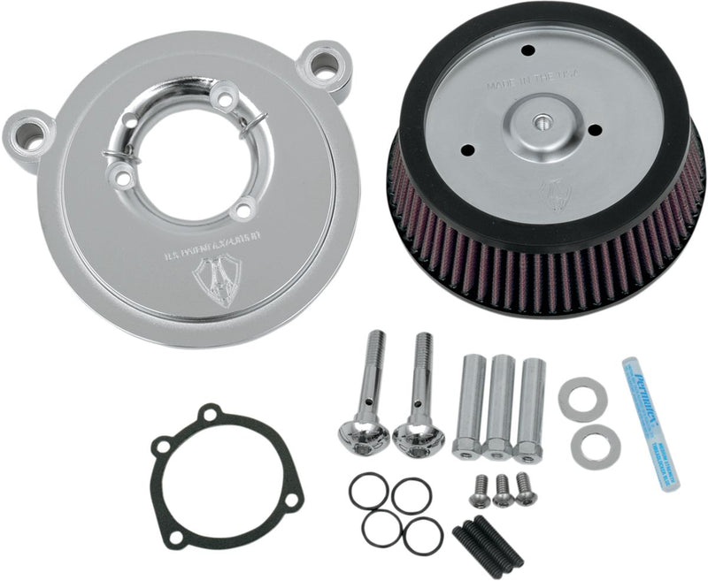 Arlen Ness Big Sucker™ Air Filter Kit - Aluminum - Chrome for Harley-Davidson Touring, Softail & Dyna 1999-2017