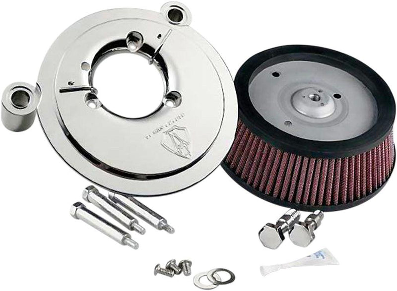 Arlen Ness Big Sucker™ Air Filter Kit - Aluminum - Natural for Harley-Davidson Touring, Softail, Dyna & Trike 2008-2017